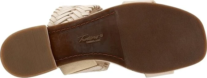 Trotters Nalane Women's Sandals Ivory : 6 W (D), Leather - Image 3