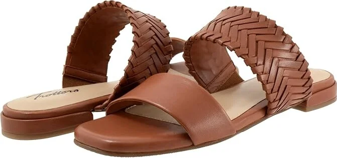 Trotters Nalane Women's Sandals Luggage : 7 W (D), Leather