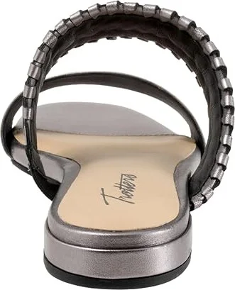 Trotters Nalane Women's Sandals Pewter : 6.5 W (D), Leather - Image 4