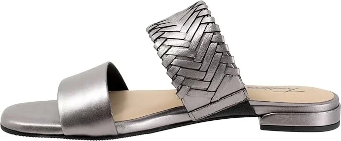 Trotters Nalane Women's Sandals Pewter : 6.5 W (D), Leather - Image 5