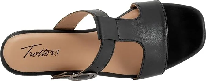 Trotters Nanna Women's Sandals Black : 6 W (D), Leather - Image 2