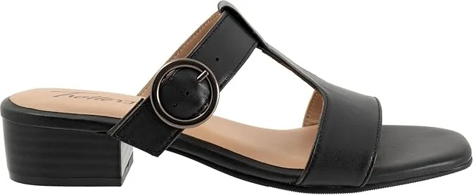 Trotters Nanna Women's Sandals Black : 6 W (D), Leather - Image 6