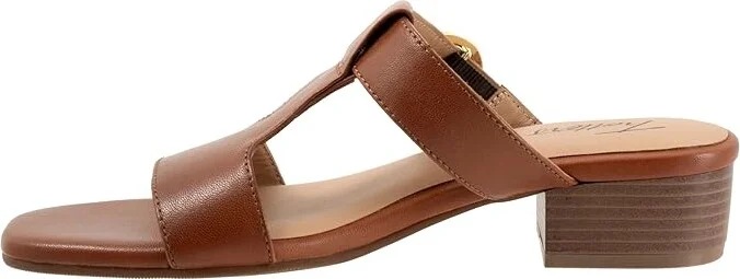 Trotters Nanna Women's Sandals Luggage : 6 W (D), Leather - Image 5