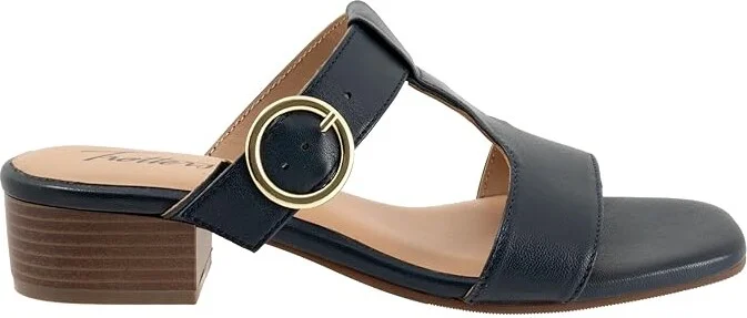 Trotters Nanna Women's Sandals Navy : 6 W (D), Leather - Image 6