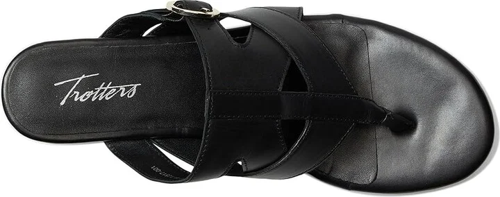 Trotters Nikki Women's Sandals Black : 6 M (B), Leather - Image 2