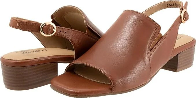 Trotters Nila Women's Sandals Luggage : 11 N (AA), Leather
