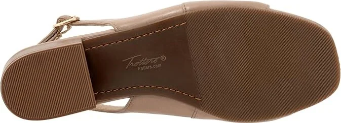 Trotters Nila Women's Sandals Taupe : 9.5 N (AA), Leather - Image 3