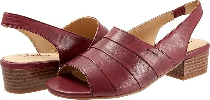 Trotters Nina Women's Shoes Dark Red : 10 M (B), Leather