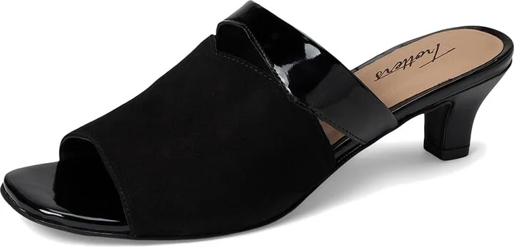 Trotters Ninette Women's Sandals Black Suede : 6.5 M (B), Leather - Image 5