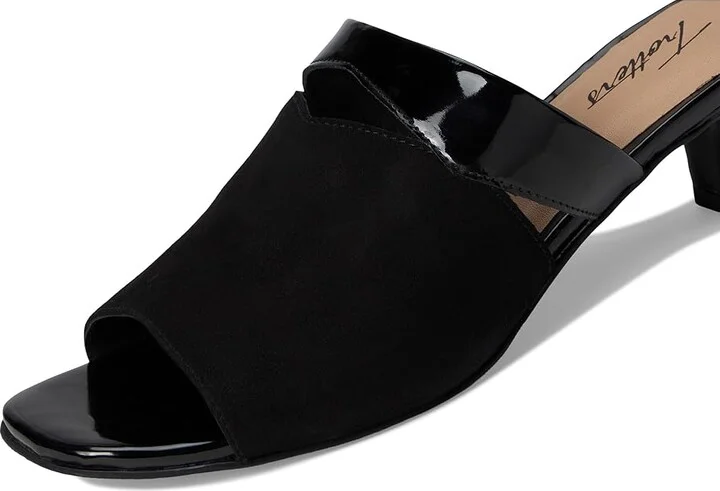 Trotters Ninette Women's Sandals Black Suede : 6.5 M (B), Leather - Image 7