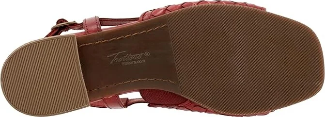 Trotters Nola Women's Sandals Red : 11 M (B), Leather - Image 3