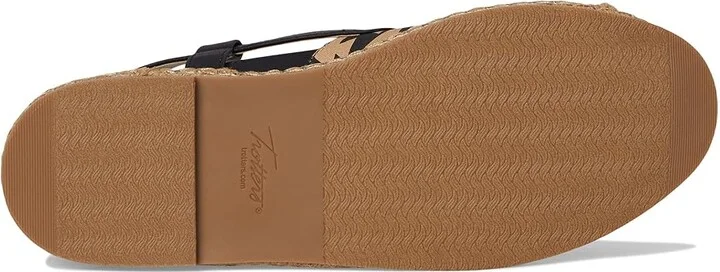 Trotters Paisley Women's Flat Shoes Black/Tan Textile : 11 M (B), Canvas - Image 3