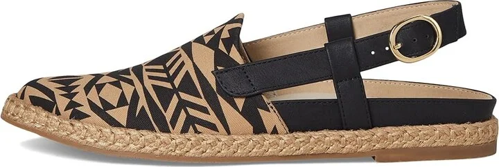 Trotters Paisley Women's Flat Shoes Black/Tan Textile : 11 M (B), Canvas - Image 6