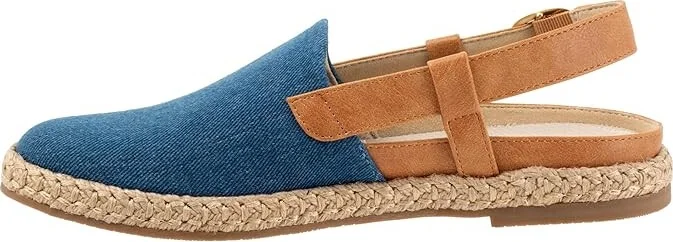Trotters Paisley Women's Flat Shoes Bluejean Text : 7.5 N (AA), Canvas - Image 4