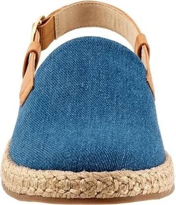 Trotters Paisley Women's Flat Shoes Bluejean Text : 7.5 N (AA), Canvas - Image 5