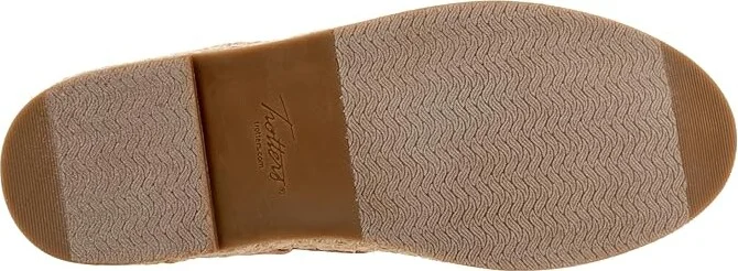 Trotters Paisley Women's Flat Shoes Natural Text : 9 N (AA), Canvas - Image 3