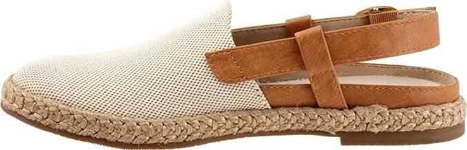 Trotters Paisley Women's Flat Shoes Natural Text : 9 N (AA), Canvas - Image 4