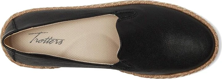 Trotters Poppy Women's Flat Shoes Black : 7 N (AA), Leather/Rubber - Image 2