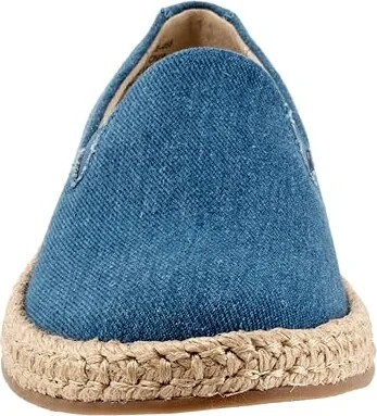 Trotters Poppy Women's Flat Shoes Bluejean Text : 7 W (D), Leather/Rubber - Image 5