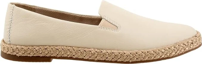 Trotters Poppy Women's Flat Shoes Ivory : 8 WW (EE), Leather/Rubber - Image 6