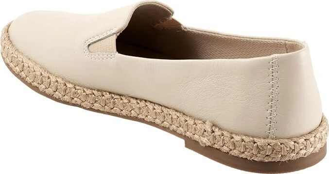 Trotters Poppy Women's Flat Shoes Ivory : 8 WW (EE), Leather/Rubber - Image 7