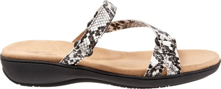 Trotters Raja Sandal - Blk/white sn - Image 2