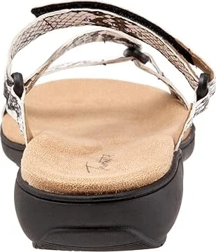 Trotters Raja Women's Shoes Black/White Snake : 8.5 N (AA), Synthetic - Image 4