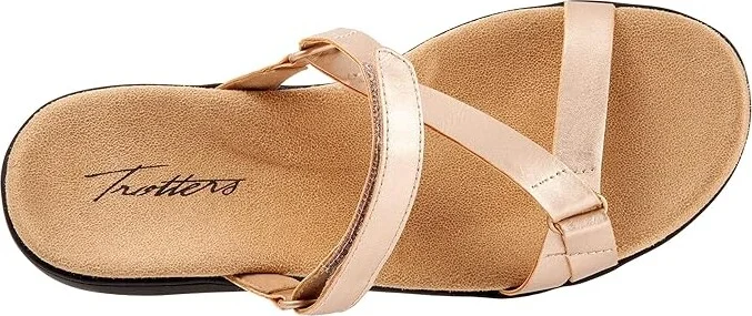 Trotters Raja Women's Shoes Champagne Metallic : 7.5 M (B), Synthetic - Image 2