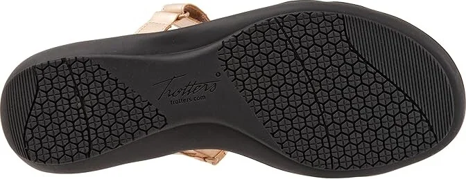 Trotters Raja Women's Shoes Champagne Metallic : 7.5 M (B), Synthetic - Image 3