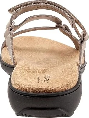 Trotters Raja Women's Shoes Grey Leather : 7 N (AA), Synthetic - Image 4