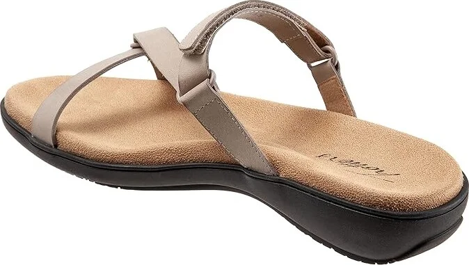 Trotters Raja Women's Shoes Grey Leather : 7 N (AA), Synthetic - Image 6