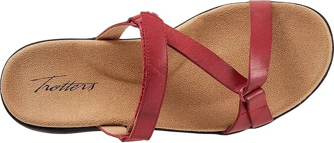 Trotters Raja Women's Shoes Red Leather : 7 N (AA), Synthetic - Image 2