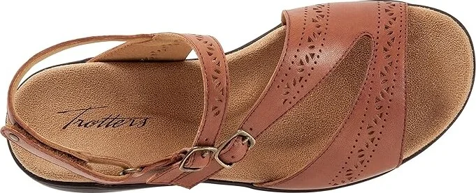 Trotters Razzi Women's Shoes Luggage Leather : 11 W (D), Synthetic - Image 2