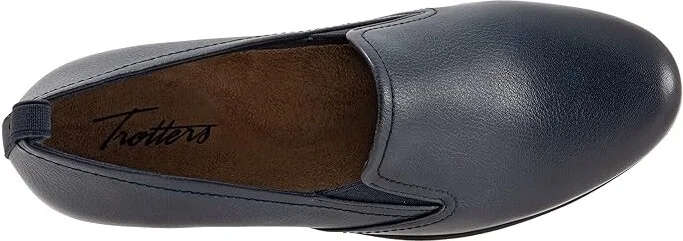 Trotters Reggie Women's Shoes Navy Leather : 6.5 M (B) - Image 2
