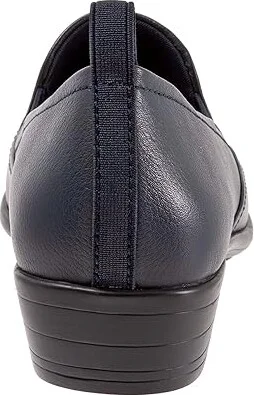 Trotters Reggie Women's Shoes Navy Leather : 6.5 M (B) - Image 4