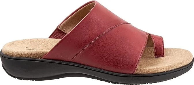 Trotters Regina Women's Shoes Dark Red : 7.5 W (D), Leather - Image 7