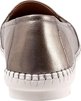 Trotters Remi Women's Shoes Pewter Metallic : 9.5 M (B), Leather - Image 4