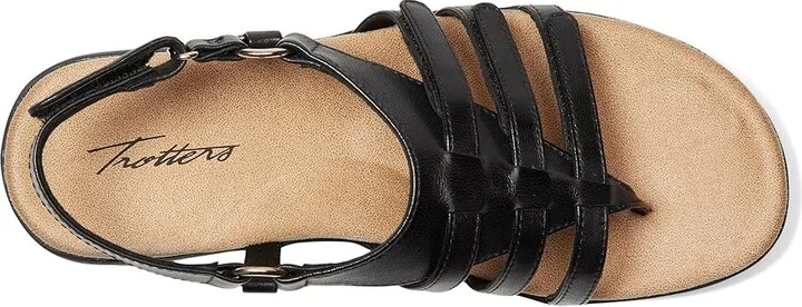 Trotters Ria Women's Sandals Black : 11 M (B), Leather - Image 2