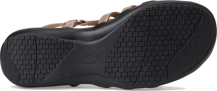 Trotters Ria Women's Sandals Champagne : 9.5 M (B), Leather - Image 3