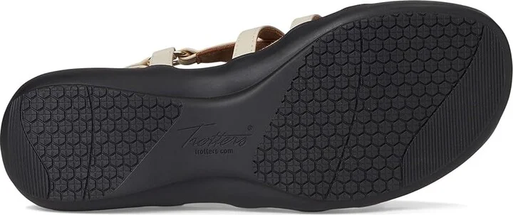 Trotters Ria Women's Sandals Ivory : 8 M (B), Leather - Image 3
