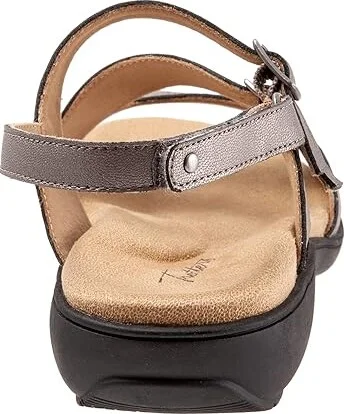 Trotters Riva Women's Shoes Pewter Metallic : 10.5 M (B), Synthetic - Image 4