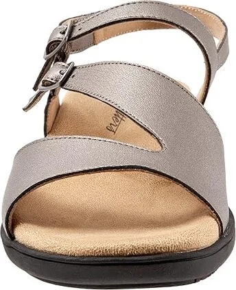 Trotters Riva Women's Shoes Pewter Metallic : 10.5 M (B), Synthetic - Image 5