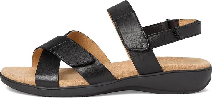 Trotters River Women's Sandals Black : 11 M (B), Leather - Image 6