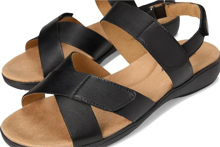 Trotters River Women's Sandals Black : 11 M (B), Leather - Image 7