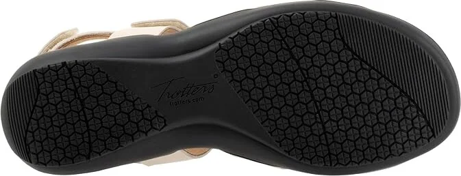 Trotters River Women's Sandals Ivory : 10 WW (EE), Leather - Image 3