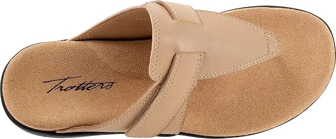 Trotters Robin Women's Sandals Beige : 6 W (D), Leather - Image 2