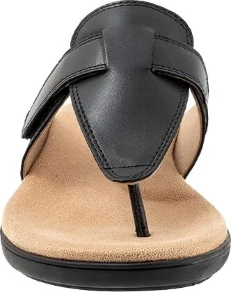 Trotters Robin Women's Sandals Black : 9 M (B), Leather - Image 5