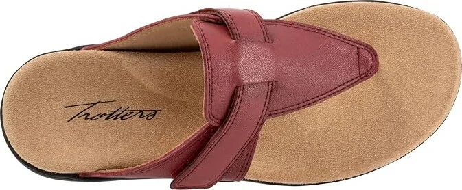 Trotters Robin Women's Sandals Dark Red : 11 M (B), Leather - Image 2