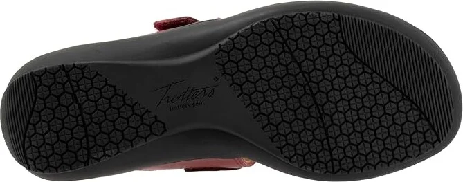 Trotters Robin Women's Sandals Dark Red : 11 M (B), Leather - Image 3
