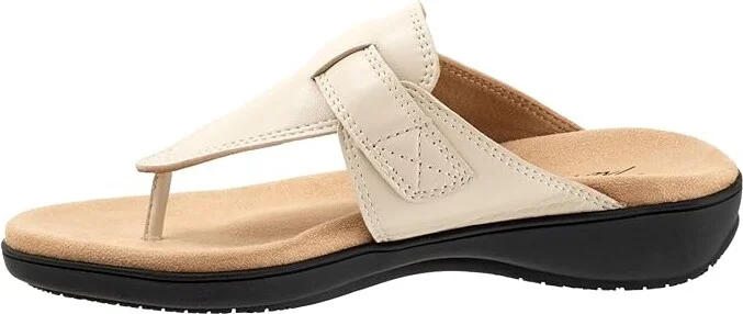 Trotters Robin Women's Sandals Ivory : 7 W (D), Leather - Image 5